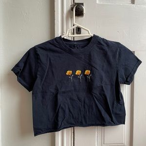 Pacsun Flower Crop Top